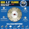 HDII 4.5" flange features a steel core and diamond coating