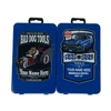 Custom drill bit cases with dragster and classic truck designs