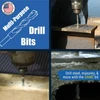 multi purpose drill bits drilling into stone and metal effortlessly.