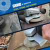 The HDII 5" grinding granite, tile, steel, stone, and pvc