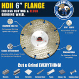 HDII 6" flange features a steel core and diamond coating
