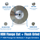 7-inch HDII flange blade with diamond coating for angle grinders and skillsaws 7-inch HDII flange blade with diamond coating for angle grinders and skillsaws