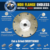 HDII 7" flange features a steel core and diamond coating