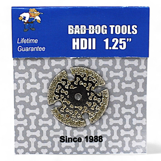 1.25-inch HDII diamond wheel for Dremel and rotary tool cutting 1.25-inch HDII diamond wheel for Dremel and rotary tool cutting