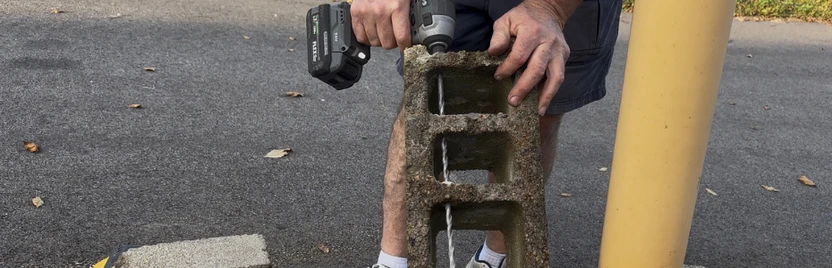 18 Inch Drill Bit for Concrete Block: Drill All the Way Through in One Pass