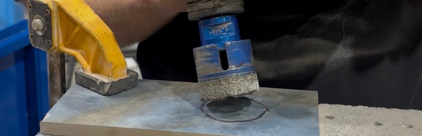 How to Start a Diamond Hole Saw Without It Wandering All Over Your Tile 