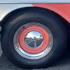 Close-up Baby Moons on a 1956 Pontiac Chieftain Catalina Close-up Baby Moons on a 1956 Pontiac Chieftain Catalina