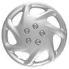 15" hubcaps 7 spoke silver finish wheel cover