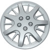 15" hubcaps with silver finish wheel covers