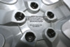 2007 2008 2009 2010 Pontiac G6 Wheel Covers Silver Finish G6 Hubcap Close-up Showing the Female Threads That Screw onto the Lug Nuts' Ends. 2007 2008 2009 2010 Pontiac G6 Wheel Covers Silver Finish G6 Hubcap Close-up Showing the Female Threads That Screw onto the Lug Nuts' Ends.