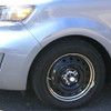 Close-up view of our smooth 16 inch stainless steel trim rings on a Scion Close-up view of our smooth 16 inch stainless steel trim rings on a Scion