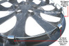 2000 2021 2022 2023 Corolla Wheel Cover Backside-View Showing Hubcap 360 degree All Metal Retention Ring with All Metal Retaining Clips 2000 2021 2022 2023 Corolla Wheel Cover Backside-View Showing Hubcap 360 degree All Metal Retention Ring with All Metal Retaining Clips