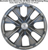 Backside View 14' 15' 16' 17' 18' 19' Toyota Corolla Hubcap Backside-View Showing Wheel Covers 360 degree All Metal Retention Ring Backside View 14' 15' 16' 17' 18' 19' Toyota Corolla Hubcap Backside-View Showing Wheel Covers 360 degree All Metal Retention Ring