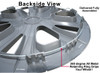 Backside view of  2019 2020 2021 Prius hubcap shows the all metal retention ring so this wheel cover really clamps your wheel. Backside view of  2019 2020 2021 Prius hubcap shows the all metal retention ring so this wheel cover really clamps your wheel.