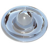 Short Bullet Center Cap for Rally Wheels Solid Steel Chrome Plated Short Bullet Center Cap for Rally Wheels Solid Steel Chrome Plated