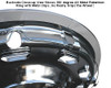 2009-2012 GMC Canyon Wheel Skin Cover Backside Close-up View Shows 360 degree All Metal Clipping Ring and Metal Clips of Canyon Hubcap