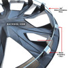 Backside View Shows Silver Finish C-HR Hubcap's All Metal 360 degree Retaining Ring and All Metal Retention Clips Grip Your Wheel Backside View Shows Silver Finish C-HR Hubcap's All Metal 360 degree Retaining Ring and All Metal Retention Clips Grip Your Wheel