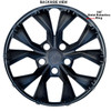 Backside View Shows Black Finish CRV Hubcap's All Metal 360 degree Retaining Ring Grip Your Wheel Backside View Shows Black Finish CRV Hubcap's All Metal 360 degree Retaining Ring Grip Your Wheel