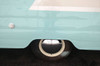 Smoothie hub caps on a travel trailer closeup Smoothie hub caps on a travel trailer closeup