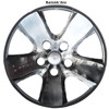 Backside View 2009 2010 2011 2012 Dodge Ram 1500 Wheel Skin Ram 1500 Wheel Skin Cover Hubcap 20" Chrome Wheel Simulator