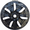 Backside View 2020 2021 2022 2023 2024 2025 Tesla Model Y wheel cover direct replacement Model Y hub caps black finish 7 spoke cap wheel trim