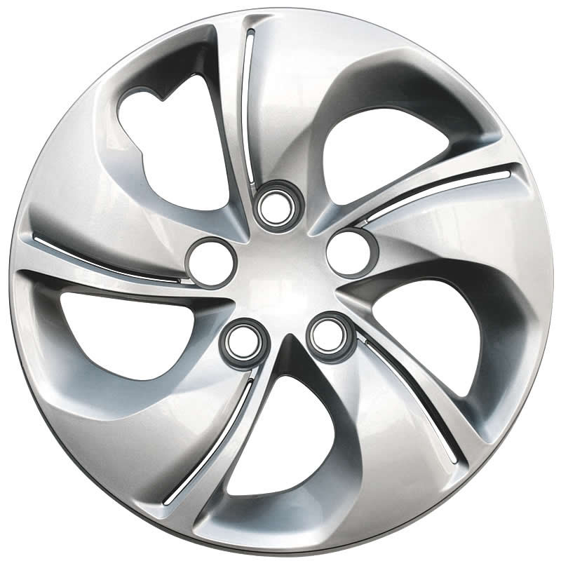 2013 2014 2015 Honda Civic Hubcap 5 Spoke Silver Twisted Bolt-on