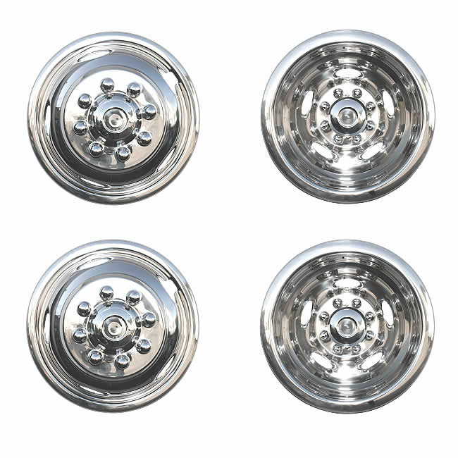 0319 Ram 3500 Dual Rear Wheel Simulator Stainless Steel Pushon 17in