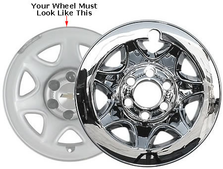 20152018 Chevrolet Tahoe Wheel Skin Cover Chrome 17 inch Hubcap