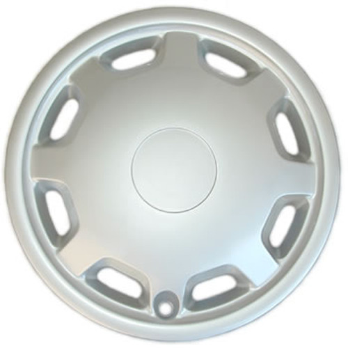 14 inch Universal Aftermarket Hubcap Silver Finish Dish Shaped Wheel Cover