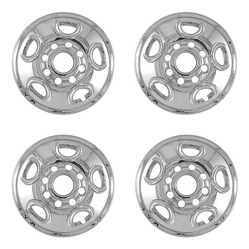 Set of 4, 1999 2000 2001 2002 2003 2004 Chevy Tahoe Wheel Covers Wheel Skins 16" Chrome Hubcaps