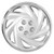 New aftermarket 14" hubcap beautiful 14" wheel cover silver finish and chrome outer trim and lugnuts