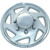15" hubcaps silver with chrome rim wheel cover