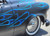 14 inch Solid Steel Chrome Ripple Disk Wheel Cover, Starburst Hub Cap, Flying Saucer Hubcaps on Lead Sled
