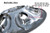 Backside View of Chevy Express Van Wheel Skin Shows the Special Clips That Clamp onto Your Wheel Holding it Securely in Place