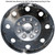 Backside View ABS 16 inch Motor-home Hub Cap Universal RV Wheel Cover Showing 360 degree All Metal Retention Ring and Clips