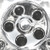 Close-up showing the nuts that screw down onto the outside threads of the factory lug nuts, just like the factory original hubcaps. Really clamps down the hubcap, so it really stays on your wheel.