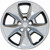 11' - 15' Ford Explorer hubcap with a silver finish.
