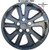 Backside View 2016 2017 2018 Prius Hubcaps Imposter 15 inch Prius Wheel Cover Silver & Black 360 degree Metal Retension Ring