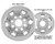 07'-10' Chevrolet Silverado 2500 Chrome Wheel Skin Cover Hubcap