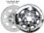 Chevy Tahoe Wheel Skin Chrome Wheel Cover Fits 2015 2016 2017 2018 Tahoe, Your Wheel Must Look Like the Wheel in Photo 