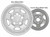 Shows the Wheel That This Aftermarket 2006-2009 Mitsubishi Raider Wheel Skin Cover Only Fits