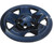 Black 2007-2018 Jeep Wrangler Wheel Skin Covers Black 16 inch Hubcaps Front Angle View