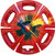 Unique Vintage Hubcap Art Piece Called "Time to Roll"