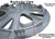 Backside view of  2019 2020 2021 Prius hubcap shows the all metal retention ring so this wheel cover really clamps your wheel.