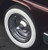 Close-up of a Vintage Tall Bullet Center Cap Shown on a 1963 Chevy Truck