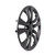 2020 2021 2022 2023 2024 Kia Soul Wheel Covers 16 inch Black Soul Hubcaps Side View
