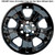 2016-2020 Chevrolet Suburban Simulator Black wheel skin cover Suburban hubcap with Chevrolet center cap attached