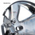 Backside Closeup View 2009 2010 2011 2012 Dodge Ram 1500 Wheel Cover Skin Ram 1500 Wheel Skin Hub Cap 20" Chrome Wheel Simulators
