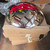 1947-53 GMC 1/2 ton truck hub caps beautiful chrome steel red GMC lettering