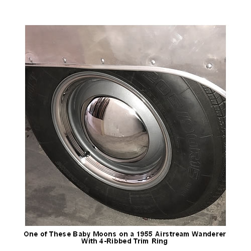 Airstream HubcapsTravel Trailer Wheel Covers AirStream Baby Moon